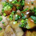 mamanobuko's cooksnap of when they made 今井家の茄子と厚揚げの豚バラ巻の甘酢炒め.