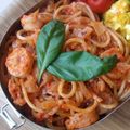 てぃも．'s cooksnap of when they made エビごろごろトマトクリームスパゲティ.