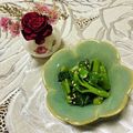 Laufen's cooksnap of when they made つるむらさきのナムル.