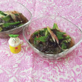 みかかめ's cooksnap of when they made オクラともずくの黒酢あえ.