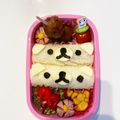 クック09PN4F☆'s cooksnap of when they made 遠足キャラ弁☆リラックマfmサンドイッチ.