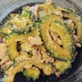 moeoke's cooksnap of when they made ゴーヤと豚肉の甘辛味噌炒め.