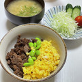 cha_n64's cooksnap of when they made ★簡単！合挽肉と卵の＊そぼろ丼＊です。♪.
