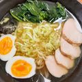 yumelon88's cooksnap of when they made とりがらラーメン風♪冷やしそうめん.