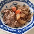 rikachanpe's cooksnap of when they made 簡単⭐ぶっ込み 肉じゃが⭐in炊飯器.