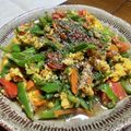 すけちち's cooksnap of when they made モロッコインゲンのベーコン卵炒め.
