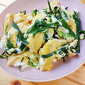 かわゆう1211's cooksnap of when they made 油揚げがいい味出してる　ニラの卵とじ.