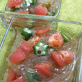 ささささ＆＊'s cooksnap of when they made オクラトマトのところてん.