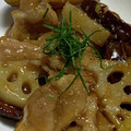 なななぁにつくろ♪'s cooksnap of when they made 簡単＊鶏とさつま芋と蓮根の甘辛炒め＊.
