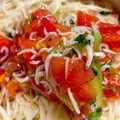 9ma9ma's cooksnap of when they made しらすとトマトの冷製パスタ風そうめん.