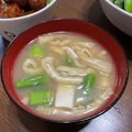 かのと's cooksnap of when they made オクラと油揚げのみそ汁.