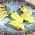 SP♪'s cooksnap of when they made 簡単♪ちくわに海苔の佃煮チーズ焼き.