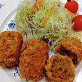 みっちゃん❇️68's cooksnap of when they made 味つけ南瓜で作る肉入りコロッケ美味.
