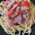 モヴィレッド's cooksnap of when they made 生トマトで作る◎ベーコントマトパスタ.