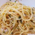 おみそさん's cooksnap of when they made だし香るニラもやしパスタ.