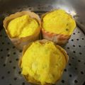 梅しゃん☆'s cooksnap of when they made ふわほわ♡　カボチャの蒸しパンケーキ♪.