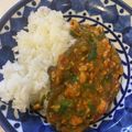 テヨン1's cooksnap of when they made モロヘイヤ入り　野菜挽肉カレー　どすぇ.