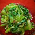 プルンバゴ's cooksnap of when they made チンゲン菜のうま塩ナムル【作り置き】.