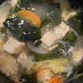 クックP7IVGY☆'s cooksnap of when they made ワカメと豆腐の中華風スープ.