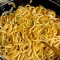 3boomam's cooksnap of when they made ベーコンたまねぎニラ焼きうどん.