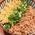 とうやんママ's cooksnap of when they made 鶏そぼろ丼.