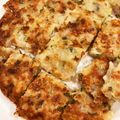パッシーユ's cooksnap of when they made 余った餃子の具で！『チーズチヂミ』.