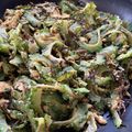 お塩と砂糖's cooksnap of when they made お弁当にも◎ゴーヤと塩昆布の玉子炒め.
