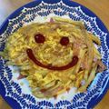 ちはるき27's cooksnap of when they made マクドナルドポテトの余りでチーズオムレツ.