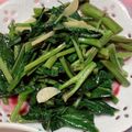 クックVBE3AW☆'s cooksnap of when they made 空芯菜のガーリック炒め.