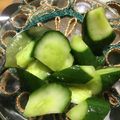 saki1010's cooksnap of when they made 切ってもむだけ♪簡単キュウリのからし漬け.