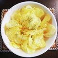 sayacarta's cooksnap of when they made 里芋チップス～あおのり味～.