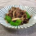 きっかママ's cooksnap of when they made まいたけ好きの牛肉ピーマン炒め.