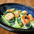 やなぎだまこ's cooksnap of when they made エビと小松菜のガーリックマヨ和え.