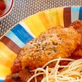 AbicoJan's cooksnap of when they made チキンパルメザン～トマトソースと共に♡.