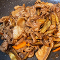 ひなぶぅー's cooksnap of when they made 豚肉とごぼうの甘辛炒め.