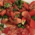 Yokchina's cooksnap of when they made もう１品にオクラとプチトマトのポン酢和え.