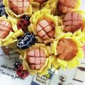 curisupin's cooksnap of when they made お弁当(キャラ弁)にウインナーと卵でお花.