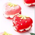 ♡ゆらちゃん♡'s cooksnap of when they made ☆そのまんまいちごマカロン☆.