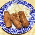 わたさな2016's cooksnap of when they made こく旨★豚肉巻きこんにゃくの味噌照り焼き.