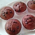 hitsuji06's cooksnap of when they made アーモンド香る♪チョコチップマフィン♡.