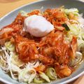 ビビ♡'s cooksnap of when they made アレンジ！韓国風キムチそうめん.