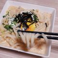 アクセル☆'s cooksnap of when they made コンビニ材料で⁈濃厚明太クリームうどん♡.