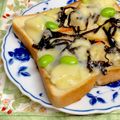 ルぴあ's cooksnap of when they made ポテサラと昆布のトースト.