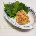 バカリャウ's cooksnap of when they made 残った刺身で！なんちゃってなめろう♪.