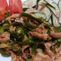 クックHBQ370☆'s cooksnap of when they made 早うま♡長ねぎと豚こまのしょうが炒め.