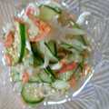 ねこはがき's cooksnap of when they made 切り干し大根ときゅうりの酢の物.