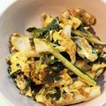 しゅん太's cooksnap of when they made ふわふわ卵のちくわニラ玉.
