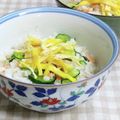 umemodoki's cooksnap of when they made 鮭&胡瓜&ゴマ 簡単ちらし寿司.