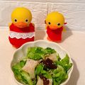 kunyama's cooksnap of when they made レタスとタコのポン酢サラダ.