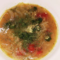 keetang's cooksnap of when they made 夏風邪☆オクラとトマトと鱈のスープ仕立て.